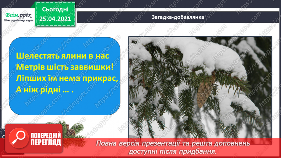 №048 - 049 - Досліджуємо текст. Г. Демченко «Ялинова шишка». Загадка-добавлянка. Робота з дитячою книжкою16