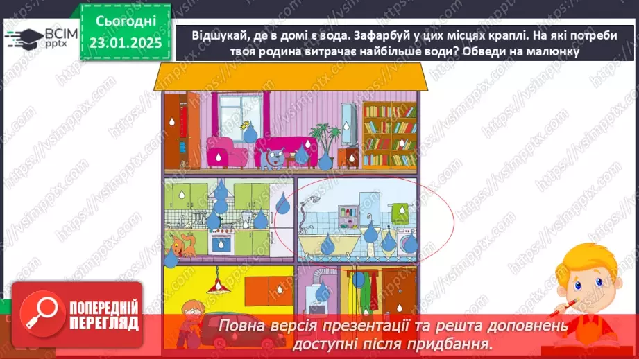 №063 - Як берегти воду? Проводимо дослідження. На які потреби витрачають воду у твоїй сім’ї?19