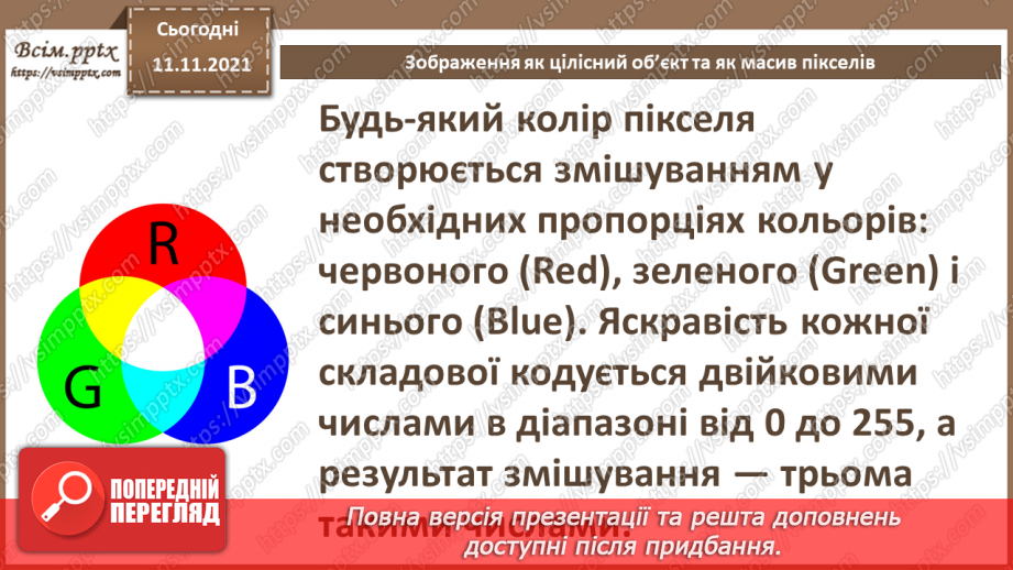 №24 - Інструктаж з БЖД. Зображення як цілісний об’єкт та як масив пікселів.15