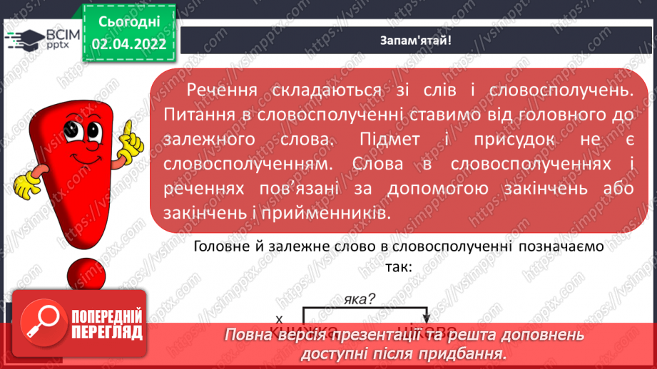 №101 - Зв’язок слів у реченнях. Поширення речень словами і словосполученнями.9