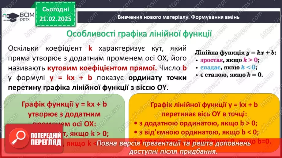 №070 - Лінійна функція, її графік6 №070 - Лінійна функція, її графік6
