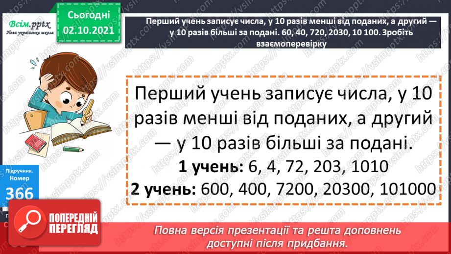 №035 - Множення і ділення чисел на розрядну одиницю. Ділення з остачею. Знаходження периметра п’ятикутника.21