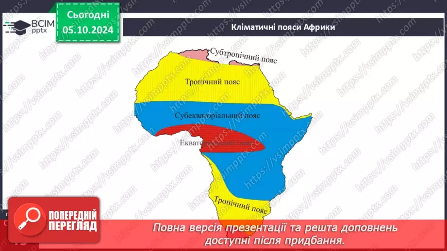 №13 - Фізико-географічне положення та берегова лінія Африки.9