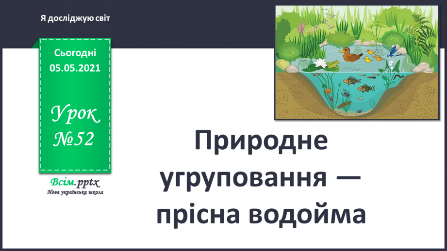 №052 - Природне угруповання — прісна водойма.0