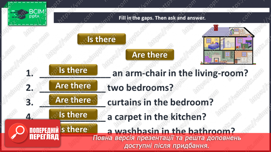 №023 - My homeplace. “Is there …?”, “Yes, there is/No, there isn’t”, “Are there …?”, “Yes, there are/No, there aren’t”7