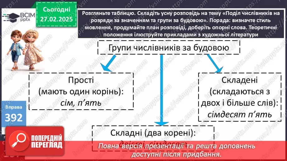 №0098 - Числівники кількісні й порядкові, прості, складні і складені18