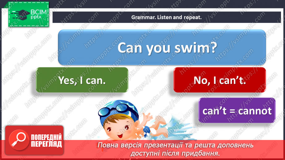 №051 - Animals – 5b. “Can you …?”, “Yes, I can”, “No, I can’t (cannot)”11