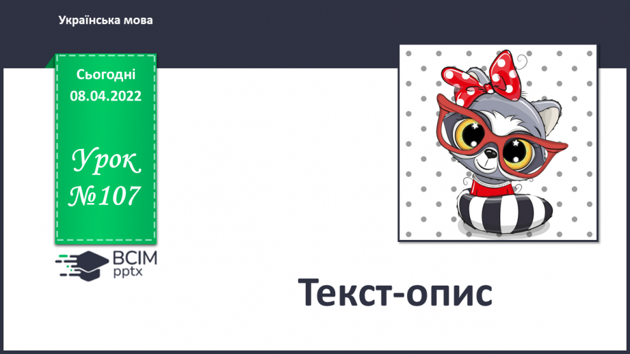 №107 - Текст – опис0