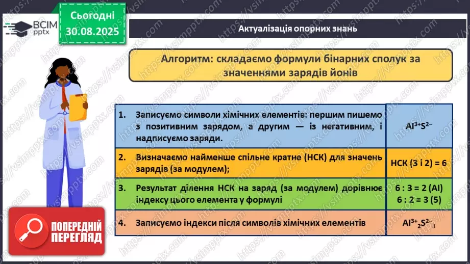 №03 - П/О. ГР1, ГР2. Складання формул бінарних сполук.2 №03 - П/О. ГР1, ГР2. Складання формул бінарних сполук.2