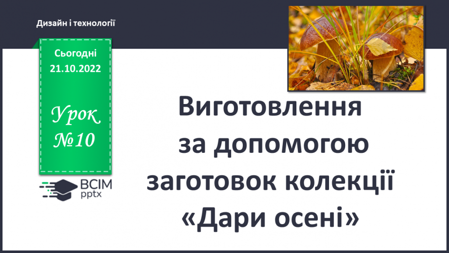 №010 - Виготовлення за допомогою заготовок колекції «Да¬ри осені»0