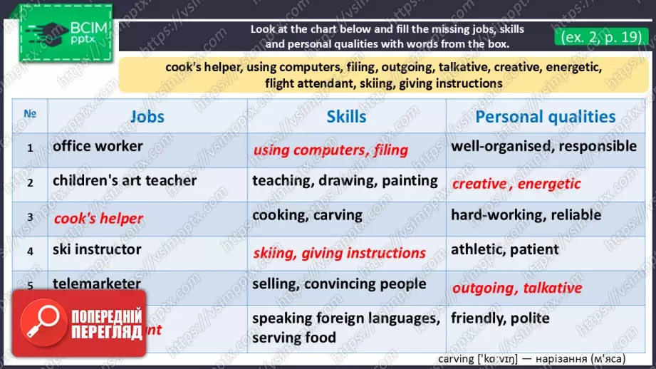 №12 - Розмова про професії. Розвиток навичок сприймання на слух. Talking About Jobs. Focus On Listening.17 №12 - Розмова про професії. Розвиток навичок сприймання на слух. Talking About Jobs. Focus On Listening.17