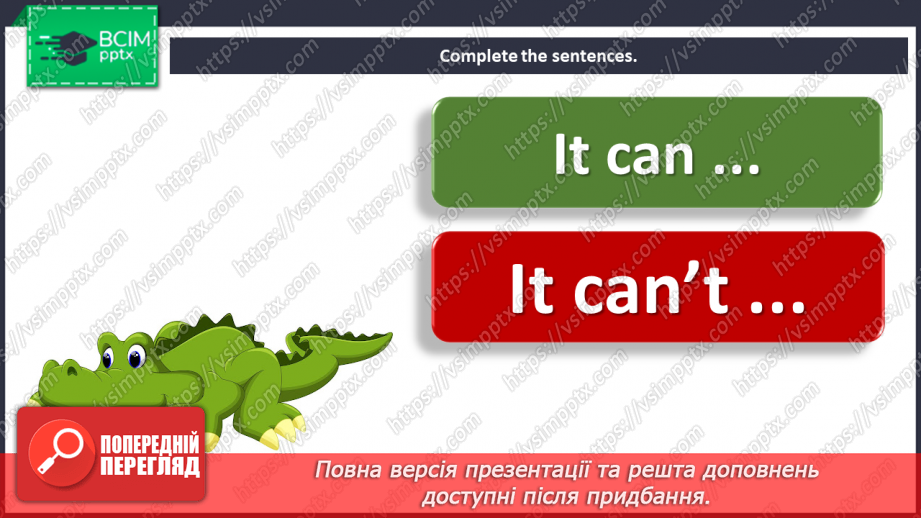 №053 - Animals – 5c. “It can/can’t …”, It can … and …”, “It cannot …, but it can …”14