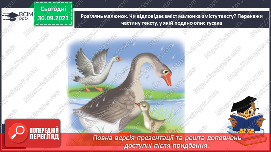 №028 - Розвиток зв’язного мовлення. Пишу вибірковий переказ з елементами опису.9