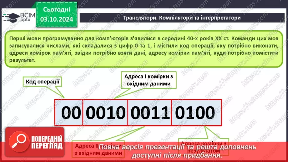 №13 - Алгоритми та комп’ютерні програми. Інтерфейс користувача. Мови програмування.21