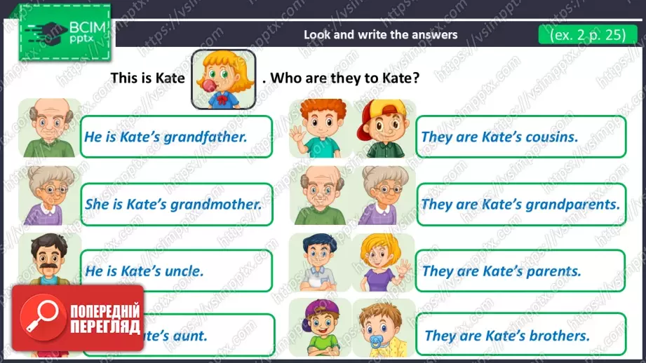 №019 - Моє родинне дерево.  Розвиток навичок сприймання на слух та говоріння. Робота в парах. My Family Tree.20 №019 - Моє родинне дерево.  Розвиток навичок сприймання на слух та говоріння. Робота в парах. My Family Tree.20