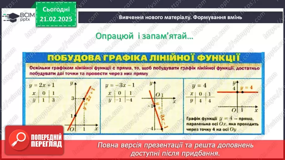 №070 - Лінійна функція, її графік12 №070 - Лінійна функція, її графік12