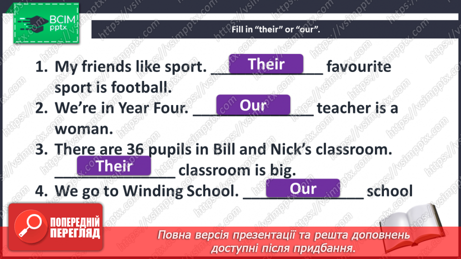 №007 - It’s my life. “We - our”, “They - their”, “My/our/their favourite game/sport is …”26