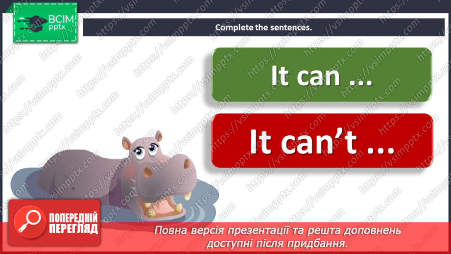 №053 - Animals – 5c. “It can/can’t …”, It can … and …”, “It cannot …, but it can …”15