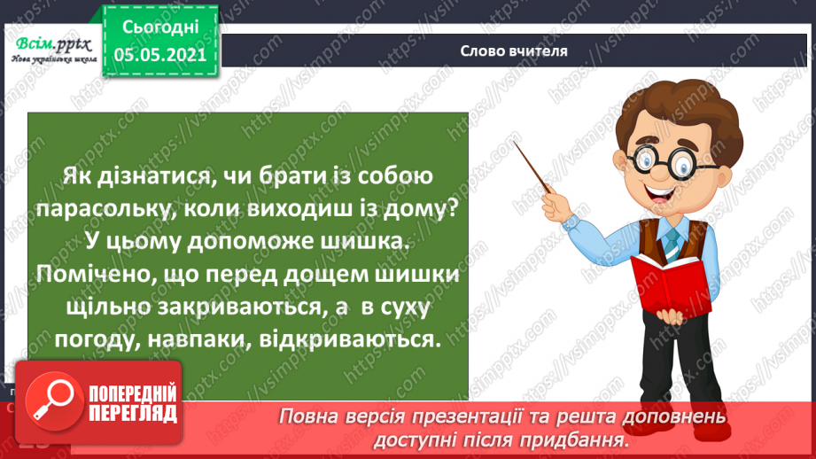 №014 - Вчимося спостерігати. Шишка-синоптик. Прогнозуємо погоду за хмарами10