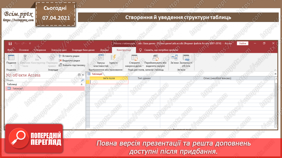 №38 - Властивості полів їх типи даних.9