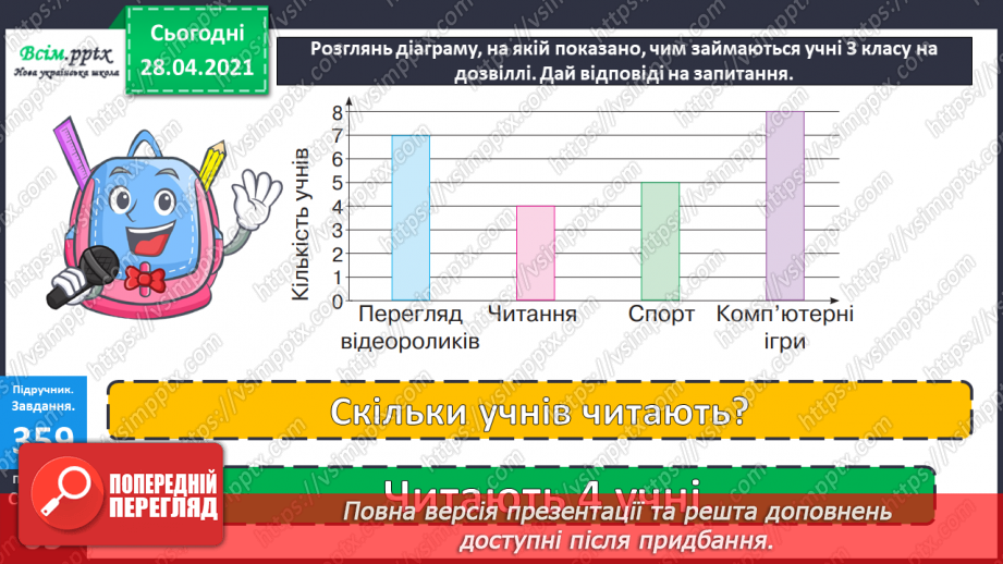 №118 - Множення чисел виду 15 · 3. Розв’язування рівнянь і задач. Робота з діаграмою.28