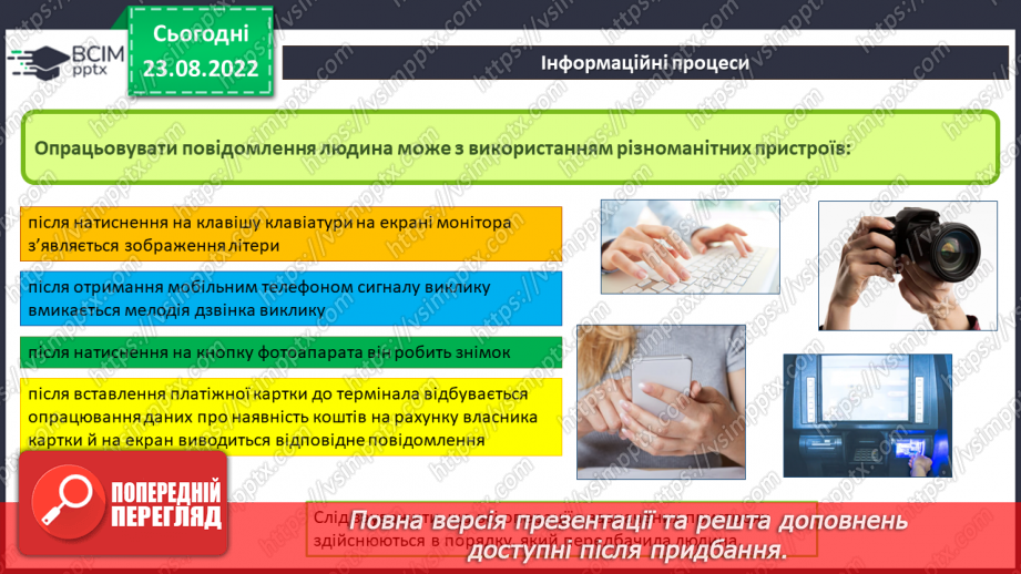 №004 - Дані. Інформаційні процеси. Групова робота на тему «Носії повідомлень».23