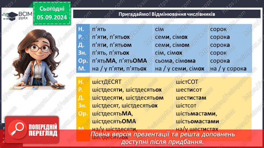 №009 - Морфологія (числівник, займенник)9