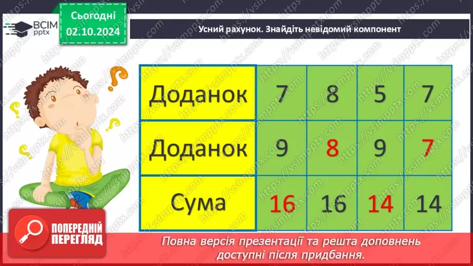 №026 - Віднімання від 15 одноцифрових чисел із переходом через десяток. Розв’язування задач5 №026 - Віднімання від 15 одноцифрових чисел із переходом через десяток. Розв’язування задач5