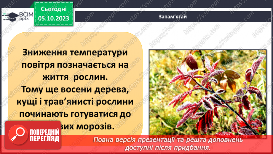 №021 - Осінні явища в житті рослин7 №021 - Осінні явища в житті рослин7