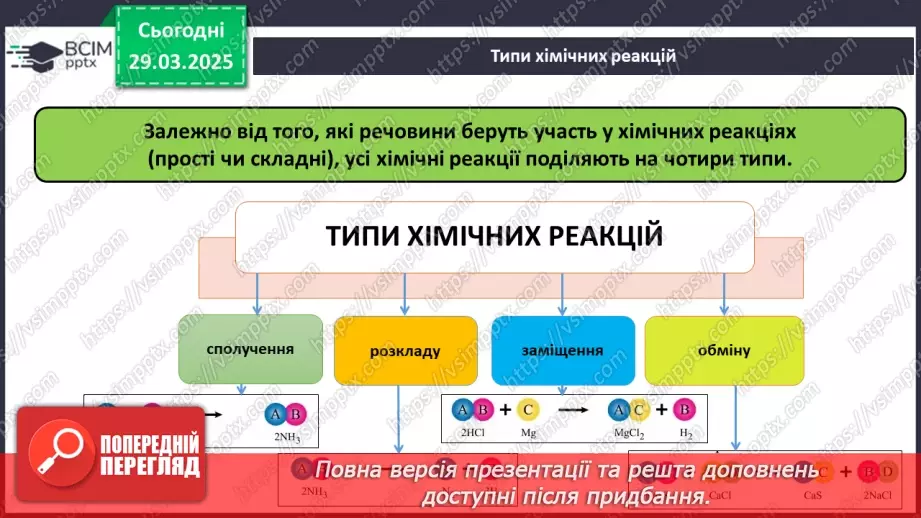 №029-30 - Хімічні реакції. Схема хімічної реакції16 №029-30 - Хімічні реакції. Схема хімічної реакції16