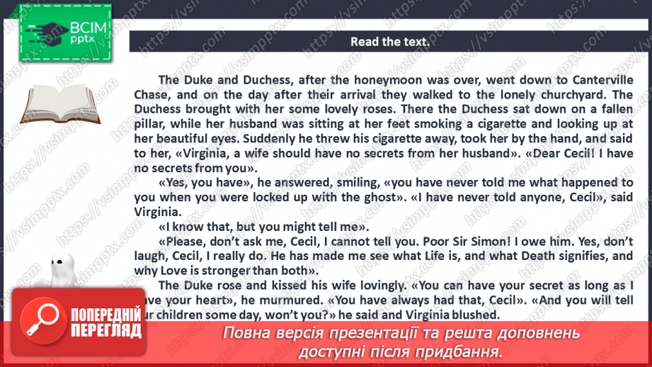 №103 - Literature Club. “The Canterville Ghost” (chapter VIII) by Oscar Wilde.13