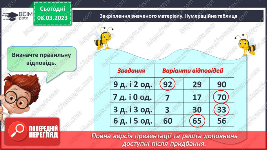 №0106 - Нумерація чисел першої сотні. Знаходження невідомого доданка31 №0106 - Нумерація чисел першої сотні. Знаходження невідомого доданка31