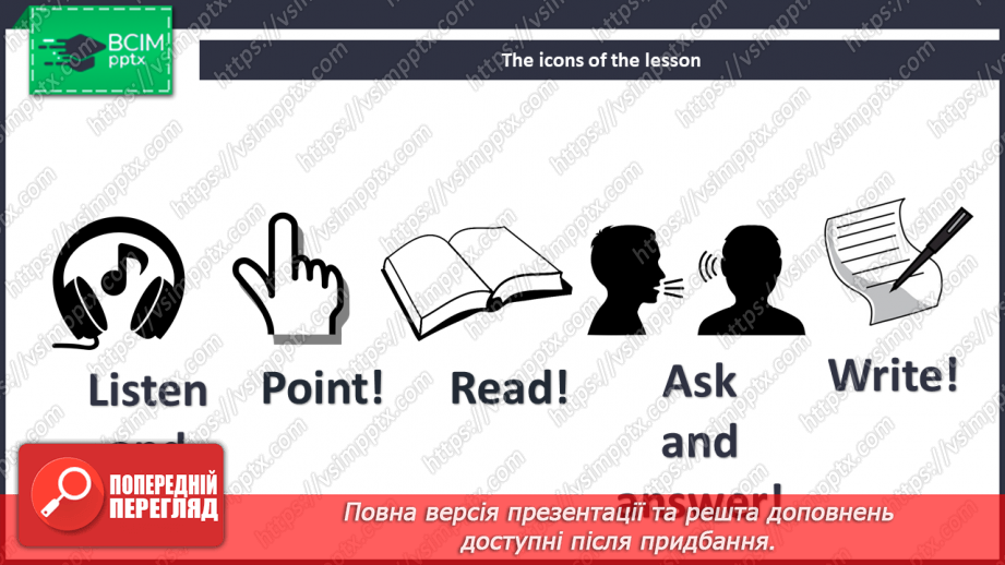 №002 - Hello! Actions. Numbers. “Sit down!”, “Don’t stand up!”, “Open your book!”, “Don’t close your book!”, “1-100”.3