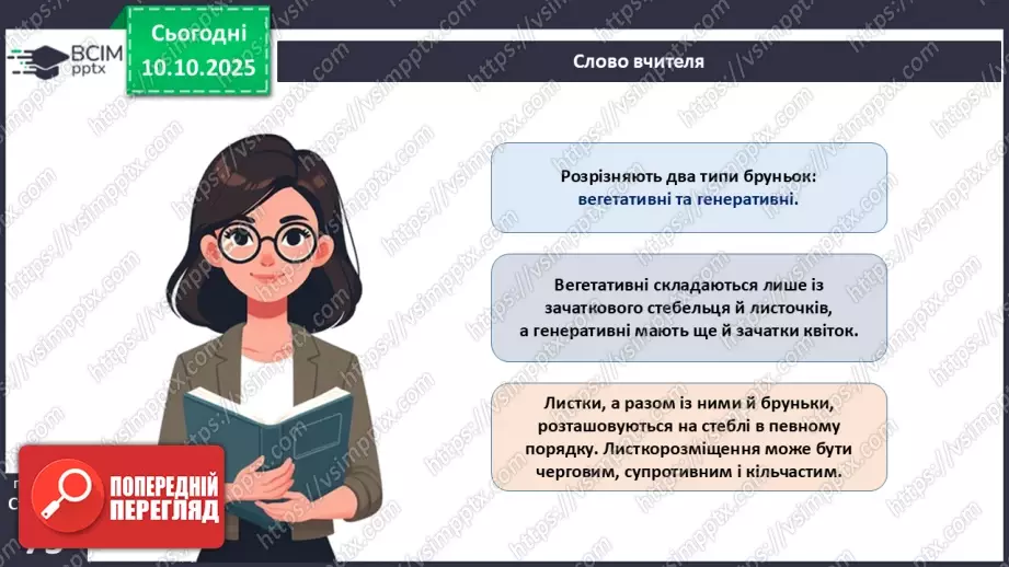 №022 - Покритонасінні рослини: будова бруньки, пагона й листка.10 №022 - Покритонасінні рослини: будова бруньки, пагона й листка.10