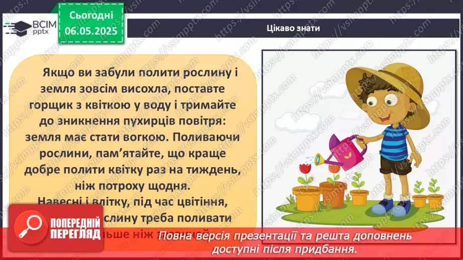 №101-102 - Догляд за кімнатними рослинами. Пересаджування квітів17