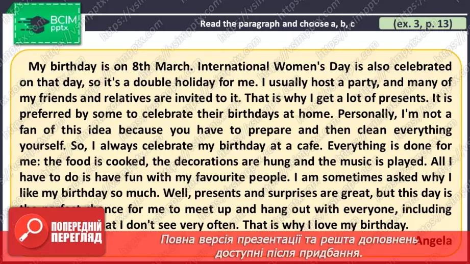 №057 - ГР1,2,3,4  Узагальнюючий урок з теми «Традиції». A revision lesson on the topic “Traditions”.8 №057 - ГР1,2,3,4  Узагальнюючий урок з теми «Традиції». A revision lesson on the topic “Traditions”.8