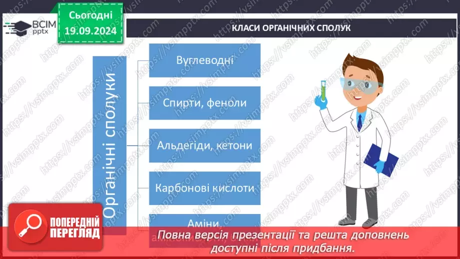 №01-2 - Повторення вивченого з 9-го класу. Теорія будови органічних сполук. Залежність властивостей речовин від складу і хімічної будови молекул.20