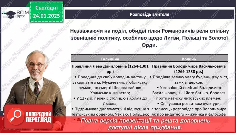 №20 - Волинсько-Галицька держава за наступників Данила.9