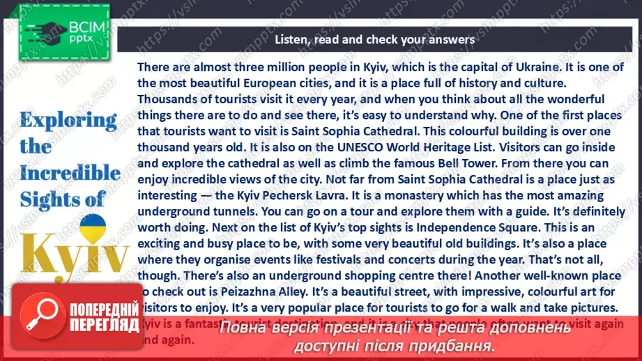 №038 - Culture page for Ukraine 1 “Exploring the Incredible Sights of Kyiv”7 №038 - Culture page for Ukraine 1 “Exploring the Incredible Sights of Kyiv”7
