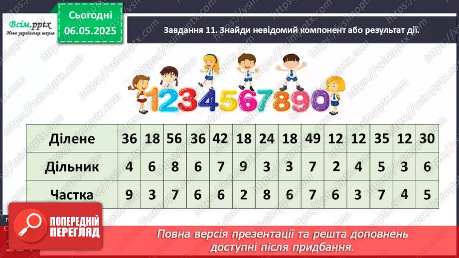№136 - Досліджуємо таблицю множення числа 7; таблицю ділення на 728