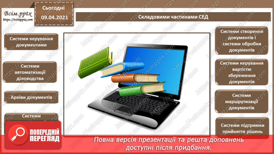 №007 - Системи управління електронними документами. Технічні засоби обробки документів та інформації.10