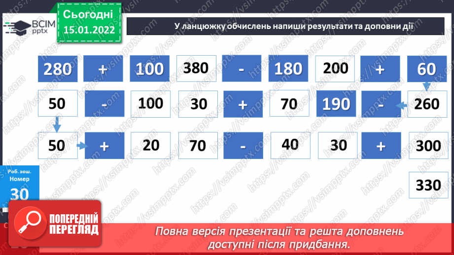 №091 - Додавання і віднімання чисел способом округлення. Розв’язування задач двома способами28