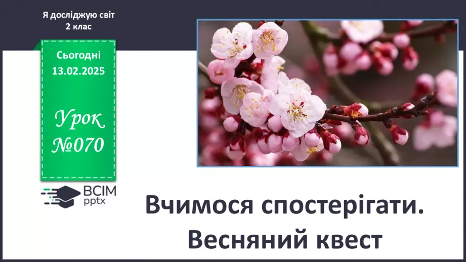 №070 - Вчимося спостерігати. Весняний квест.0