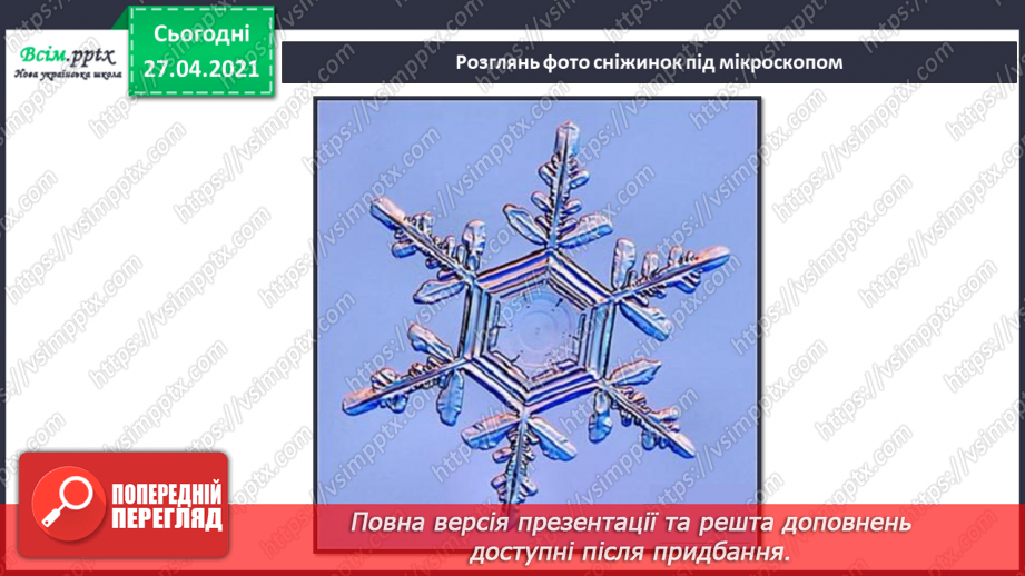 №042 - 043 - Які ознаки в зими. Зимові місяці. Дослідження сніжинок. Екскурсія. Як змінилась природа взимку?24