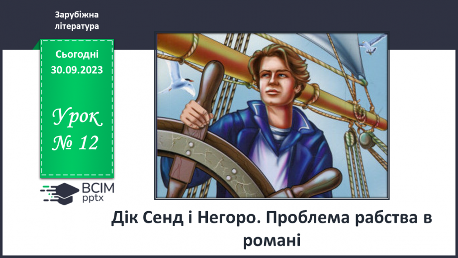 №12 - Дік Сенд і Негоро. Проблема рабства в романі.0