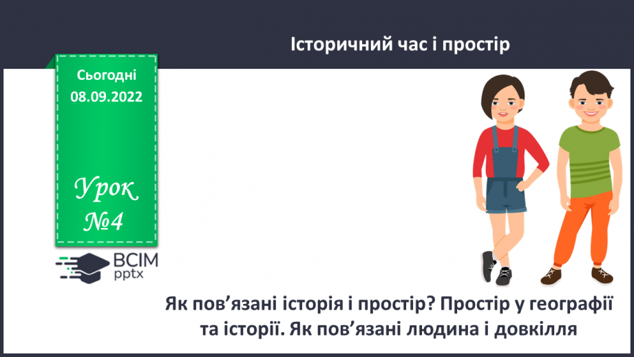 №04 - Як пов’язані історія і простір? Простір у географії та історії. Як пов’язані людина і довкілля.0