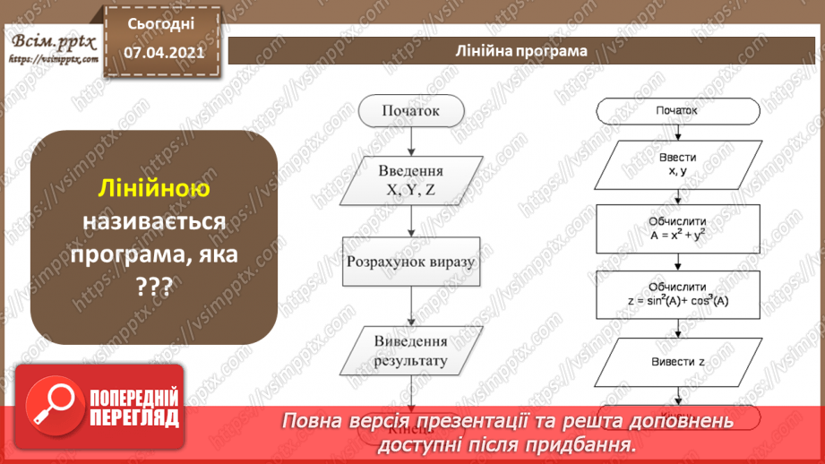 №48 - Повторення знань з теми «Алгоритми та програми» за 8 клас15