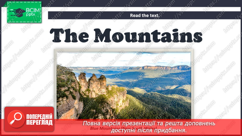 №065 - Fact File. Australia. The Mountains.10