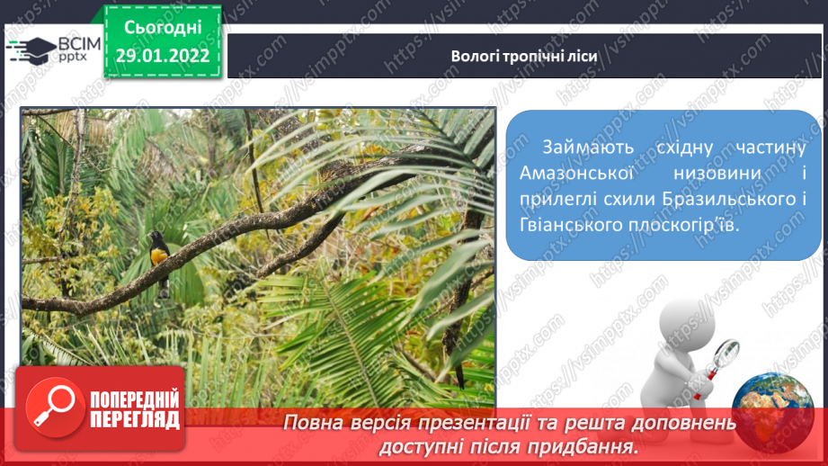 №061 - Рослинний і тваринний світ Південної Америки8 №061 - Рослинний і тваринний світ Південної Америки8