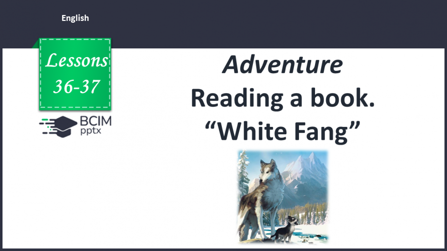 №036-37 - Reading a book. “White Fang”0